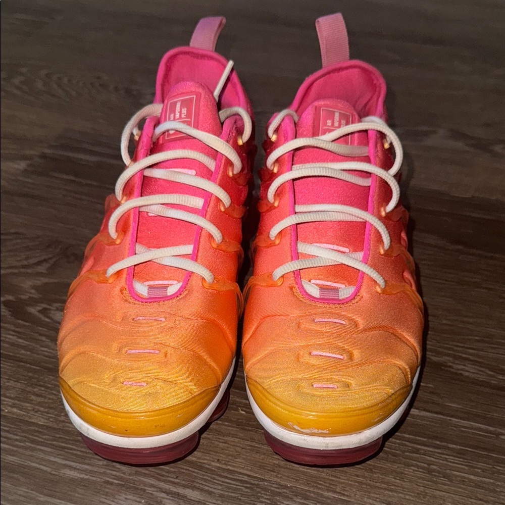 Vibrant Pink and Orange Sneakers